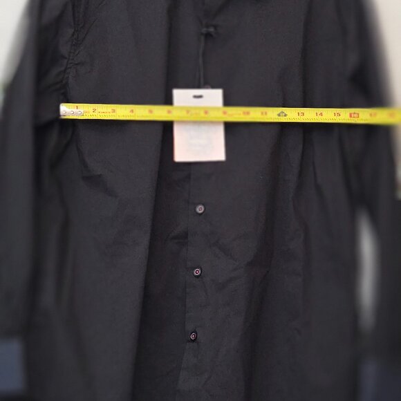 Von Dutch NWT Men's M Black Button Up Shirt Tiger Lion Graphic Denim Cuff - Picture 6 of 11